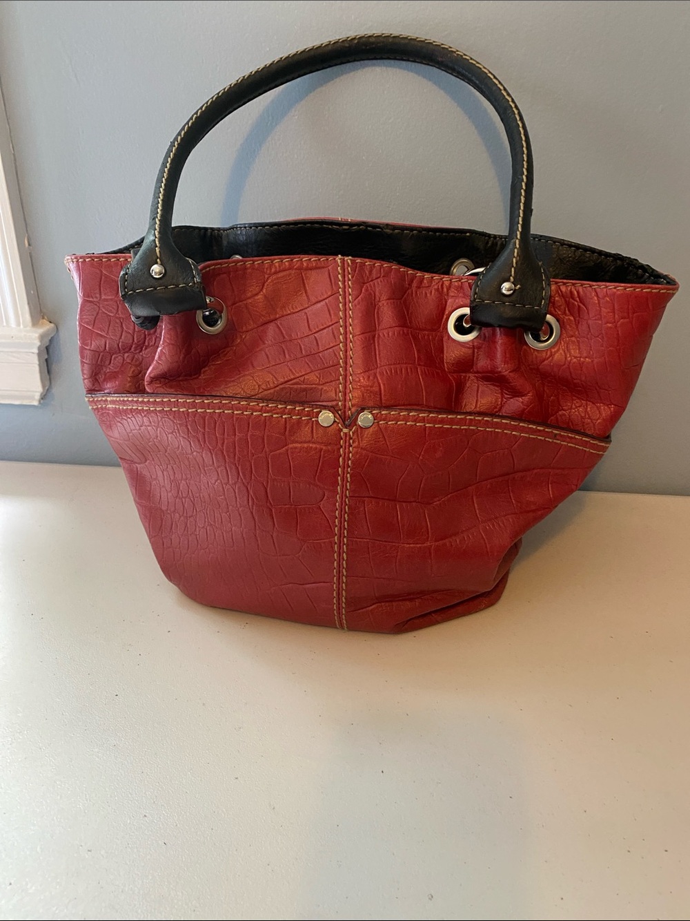TIGNANELLO LEATHER SHOULDER BAG